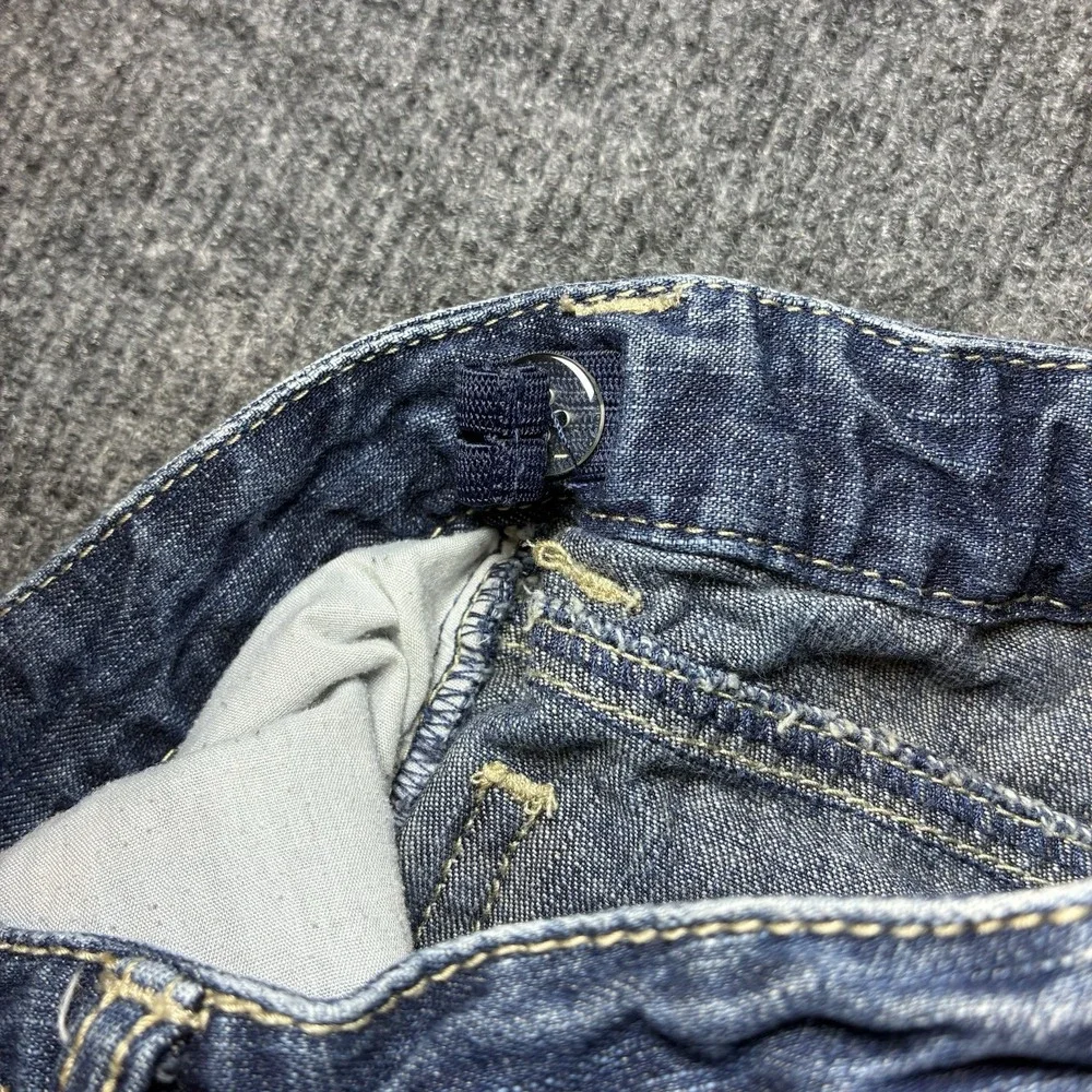 Gymboree Penguin Chalet Embroidered Blue Jeans Girls 3T Adjustable Waist Winter